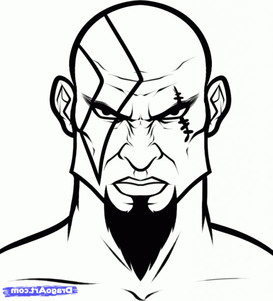 Кратос рисунок