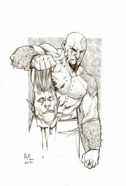 Кратос скетч