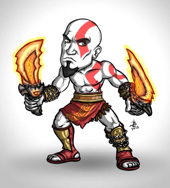 Кратос мультяшный