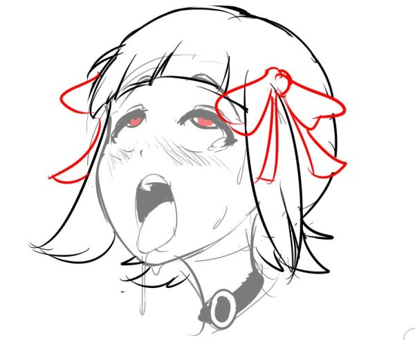 Слюна нарисованная