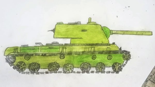 Танк кв2 пошагово