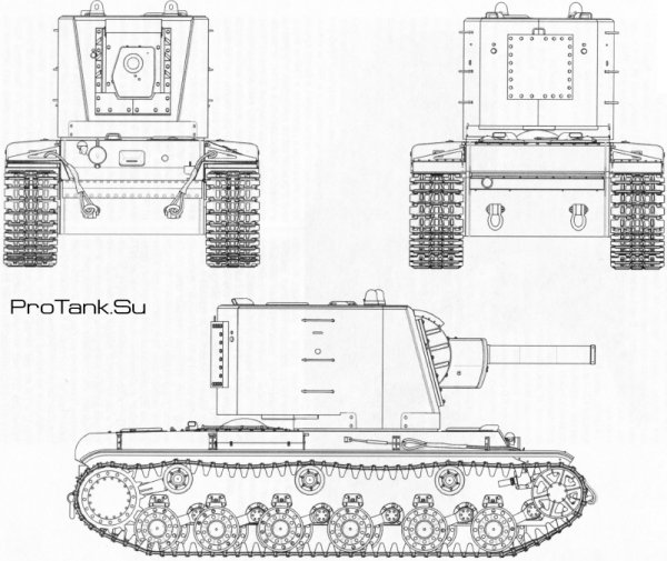 Танк кв-2 чертежи с размерами