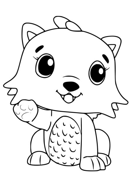 Хетчималс раскраска питомцы