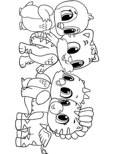 Раскраска Hatchimals дракон