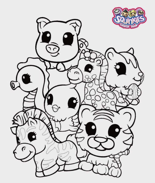 Хетчималс раскраска питомцы