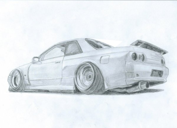 Nissan Skyline r32 рисунок