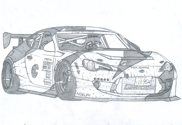 Раскраски машины дрифт корчи