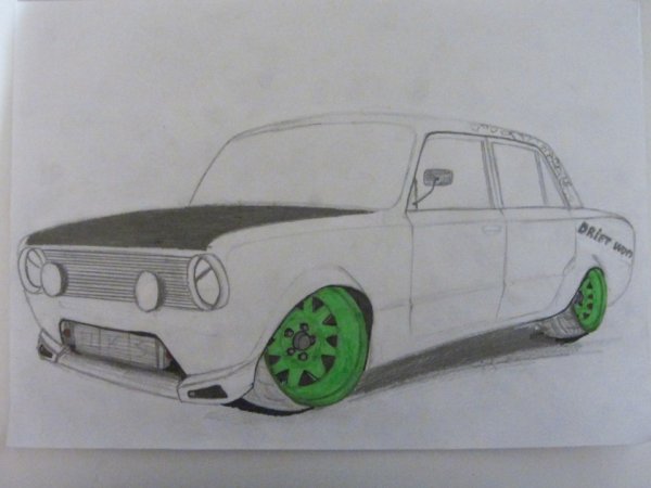 Рисунки для срисовки машины лёгкие