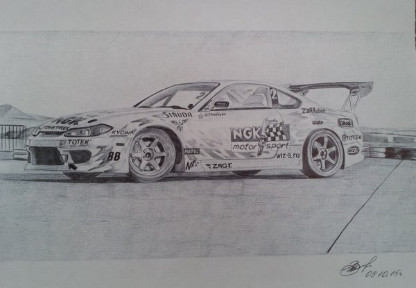 Nissan Silvia s15 Гоча рисунок