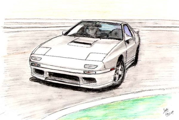 Арт Mazda RX 7 FC
