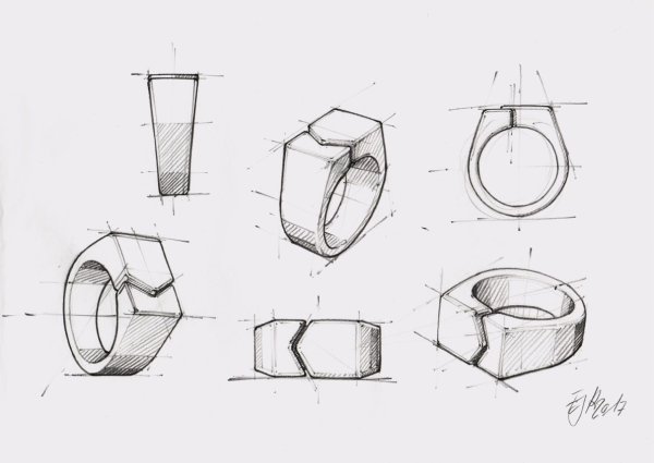 Кольцо набросок