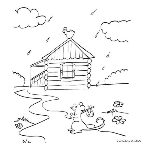Рисунок к сказке Теремок