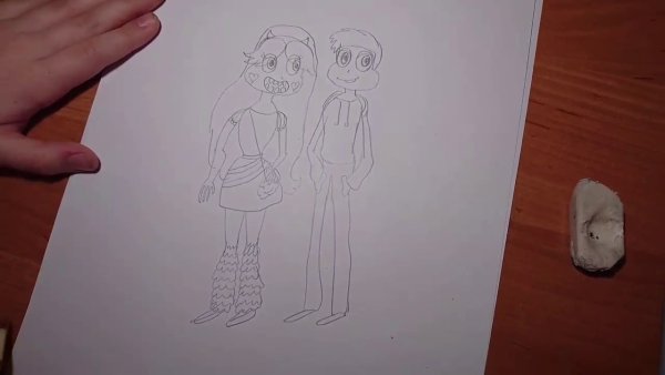 Нарисовать Звёздочку Баттерфляй поэтапно