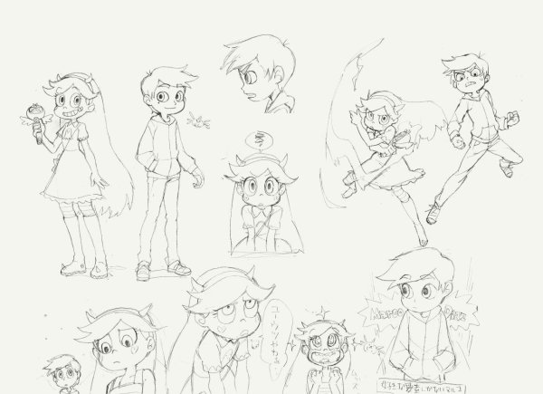 Звёздочка Баттерфляй скетч