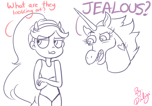 Звёздная принцесса и силы зла раскраска Пониголовая