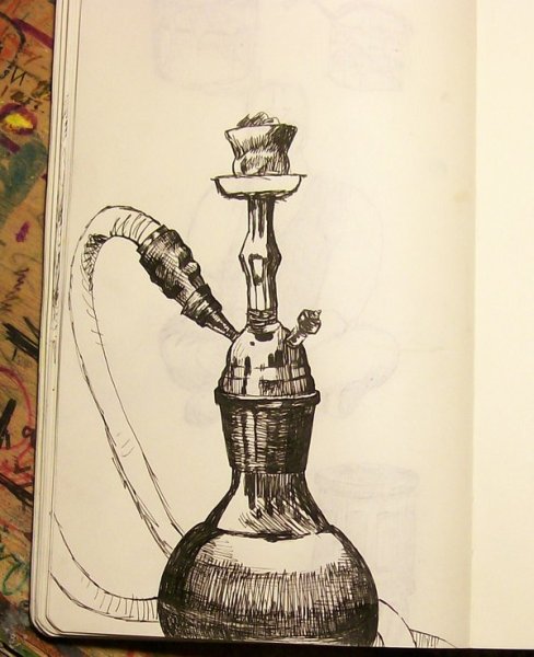 Кальян карандашом