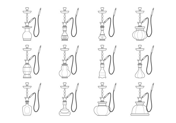 Нарисованный кальян