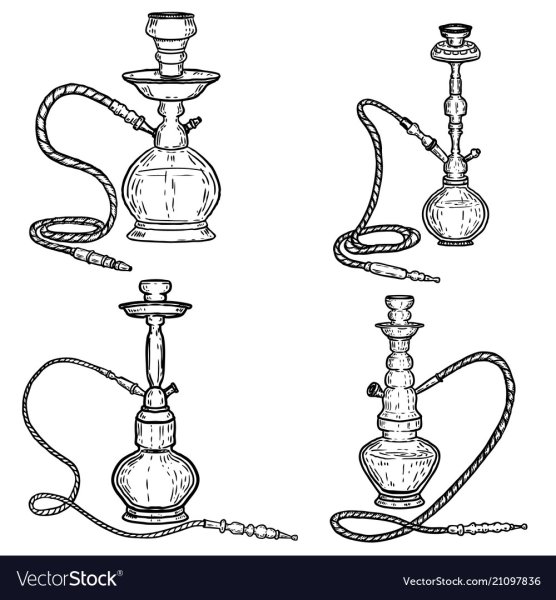Рисунок кальяна для срисовки