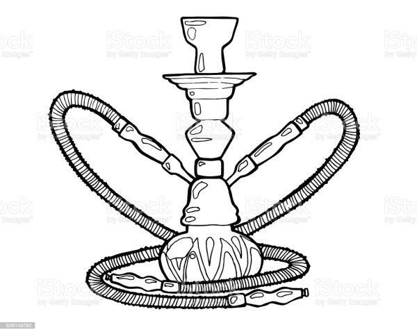 Шиша кальян вектор