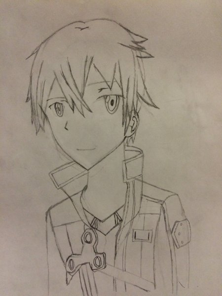 Кирито для срисовки легкие