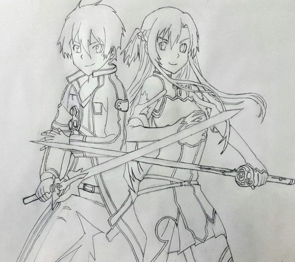 Кирито для срисовывания