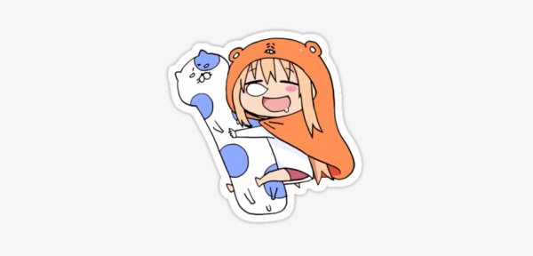 Стикеры аниме раскраска Умару