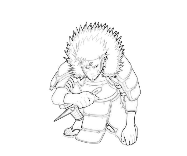 Тобирама Сенджу карандашом