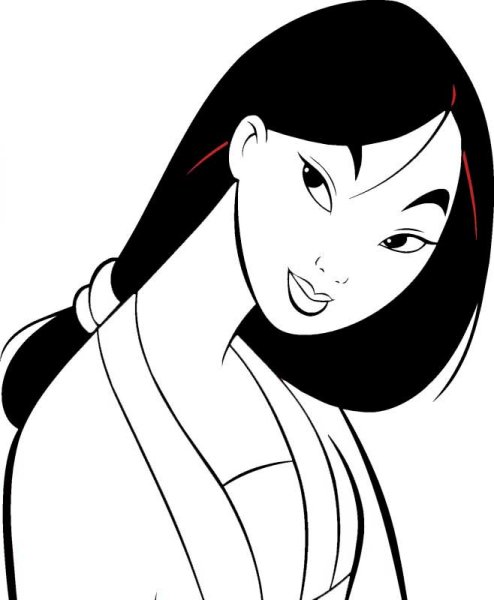 Принцесса Мулан портрет