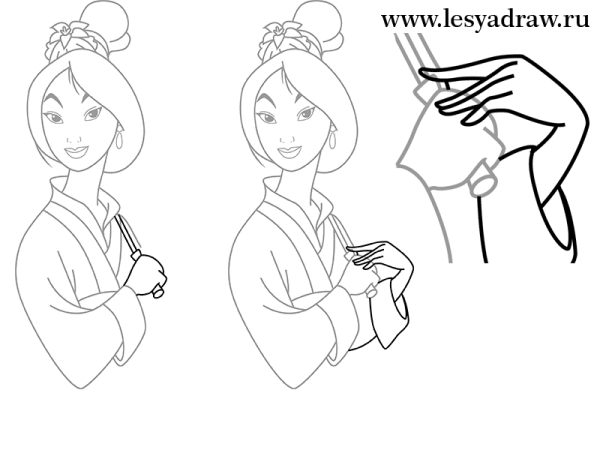 Мулан поэтапно