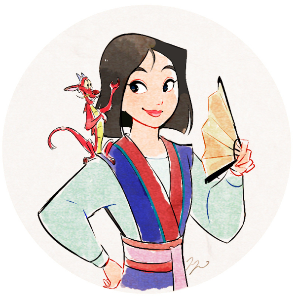 Принцесса Мулан дракон