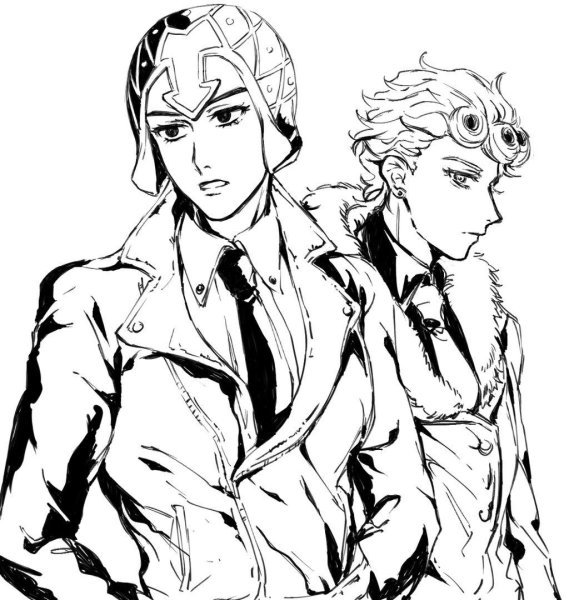 Джорно Джованна черно белый