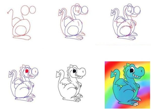 Поэтапное рисование персонажей