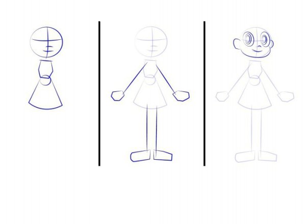 Поэтапное рисование Стар Баттерфляй