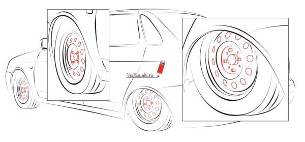 Рисунки на дисках поэтапно