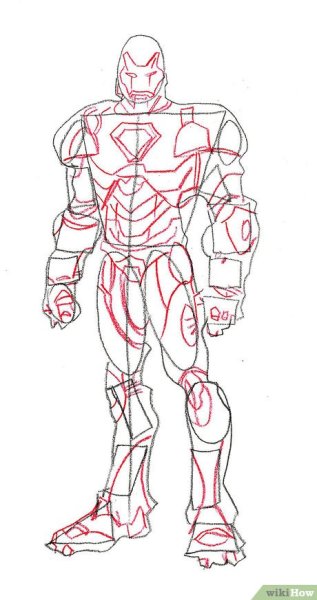 Нарисовать железного человека