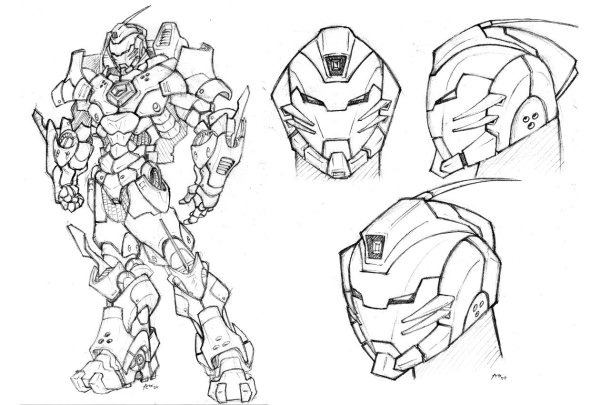 Марк 50 Прайм Армор чертёж шлема
