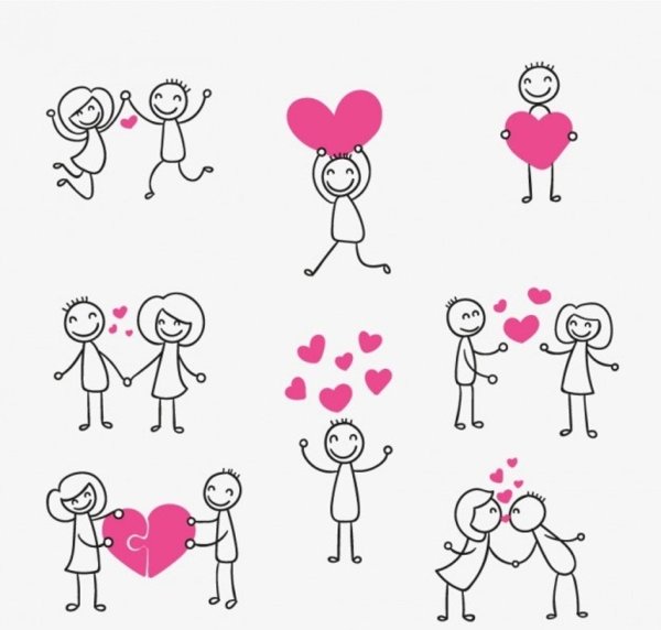 Влюбленные человечки