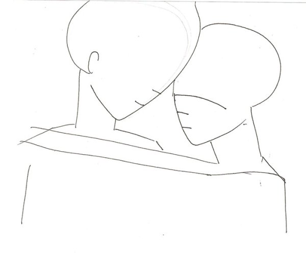 Поэтапное рисование пары