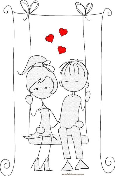 Иллюстрации ко Дню влюбленных