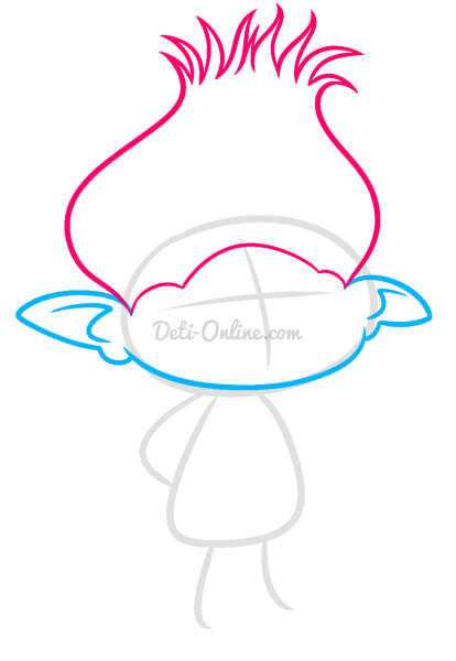 Рисунки из мультика Тролли