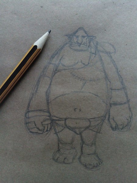 Трольрисунок карандаш