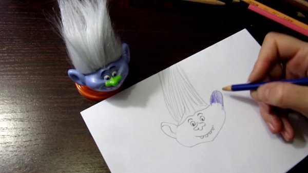 Нарисовать всех из троллей 2