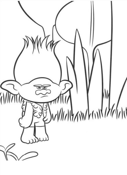 Лесной Тролль раскраска