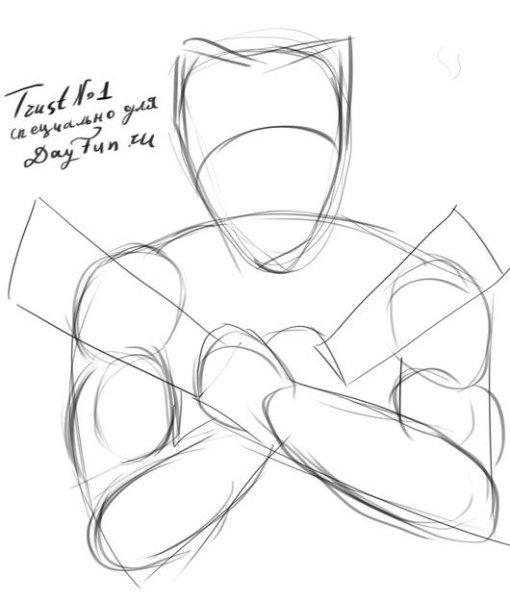 Как нарисовать Росомаху поэтапно