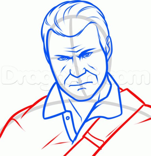 Майкл ГТА 5 рисунок