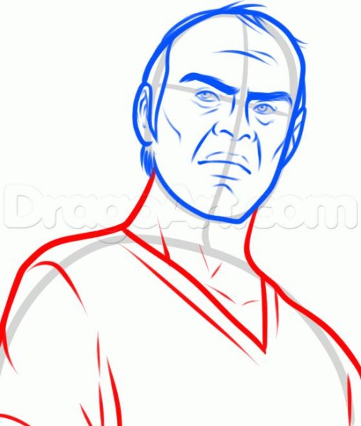 Рисунок ТРЕВОРА из ГТА 5