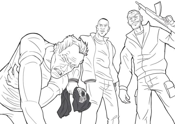 Раскраски из ГТА 5