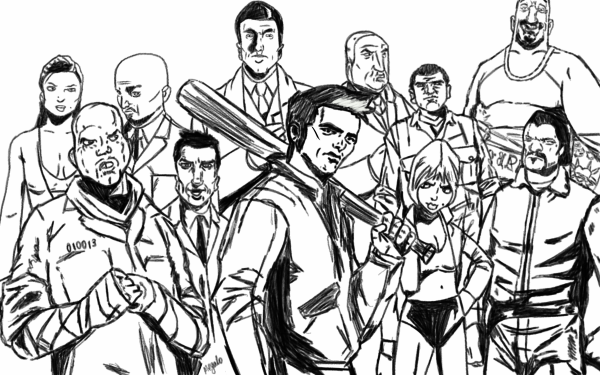 ГТА вай Сити раскраска