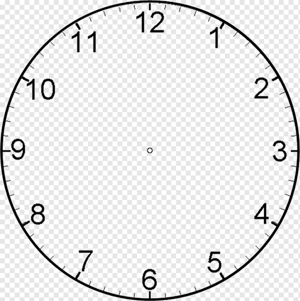 Макет часов для детей