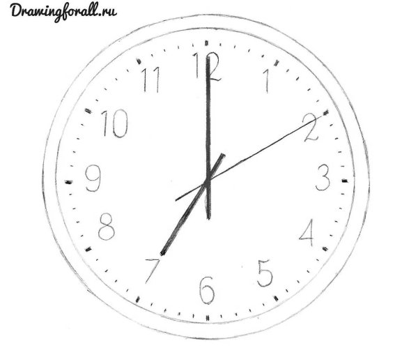 Нарисовать часы на coreldraw